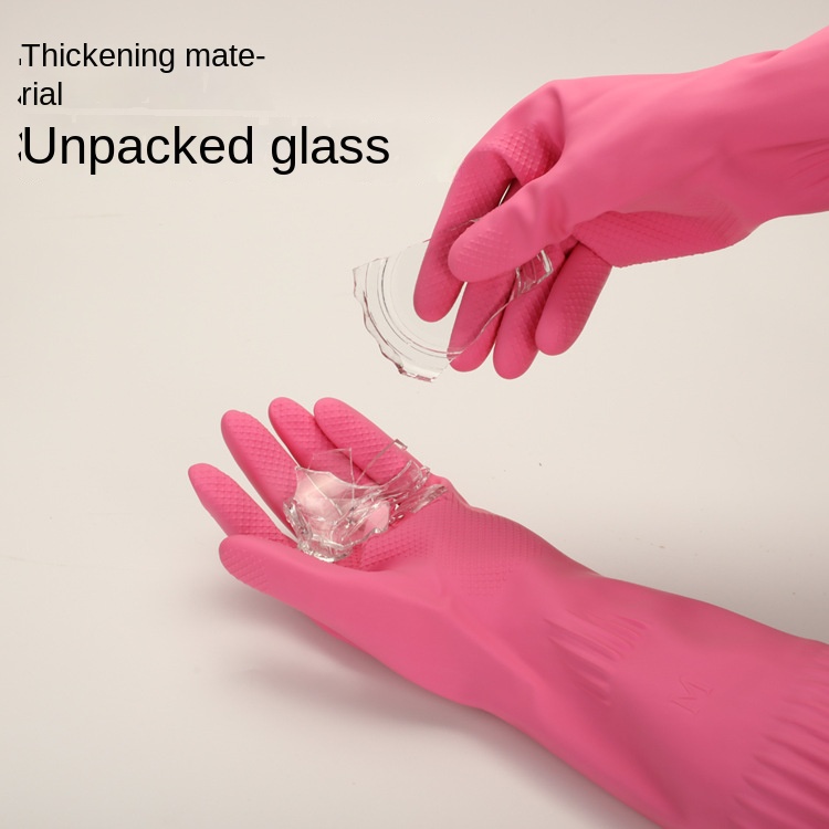38cm Extra Thick Pink Rubber D - Dish Glove Rubber บทวิจารณ์และราคา