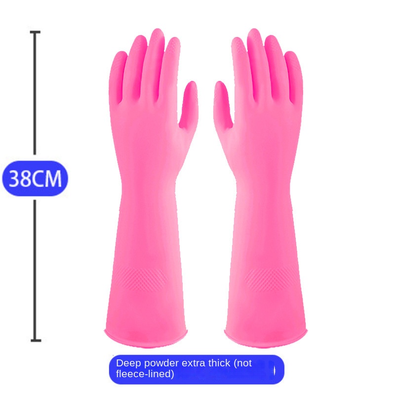 38cm Extra Thick Pink Rubber D - Dish Glove Rubber บทวิจารณ์และราคา