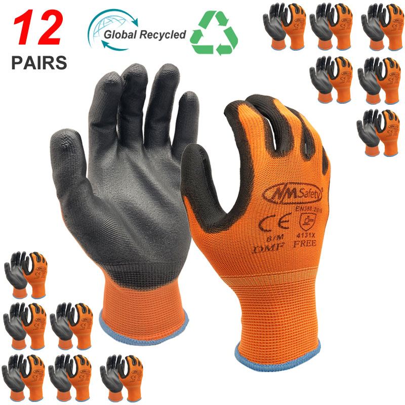 NMSafety 12 Pairs Work Gloves  - Nitrile Mechanic Glove บทวิจารณ์และราคา
