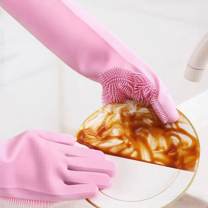 Dishwashing Cleaning Gloves Ma - Dish Glove Rubber บทวิจารณ์และราคา