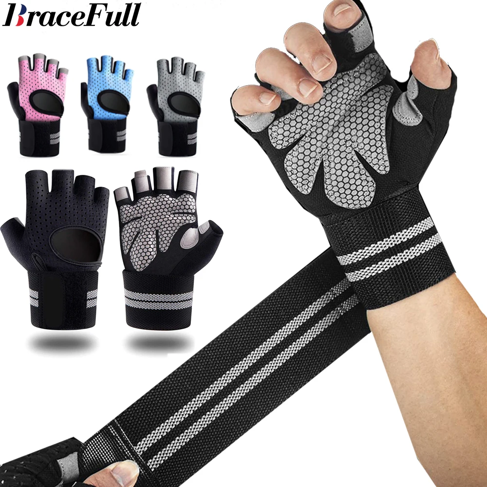 1Pair Half Finger Gym Fitness  - Workout Glove Gym บทวิจารณ์และราคา
