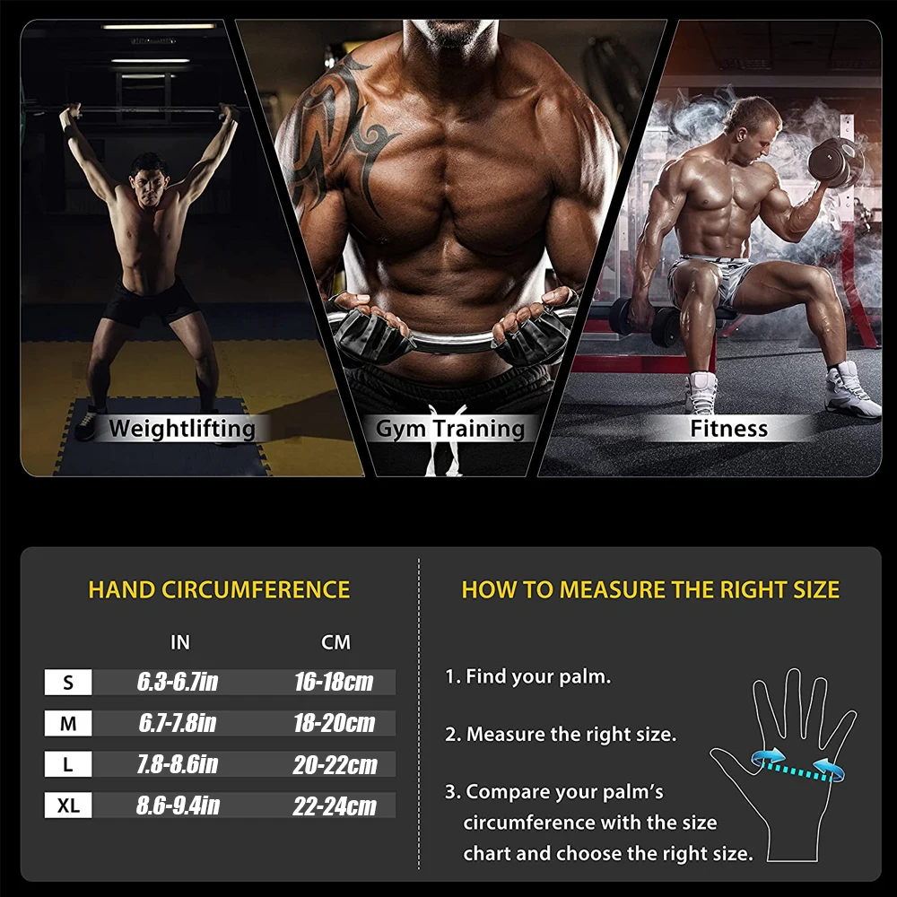 1Pair Half Finger Gym Fitness  - Workout Glove Gym บทวิจารณ์และราคา