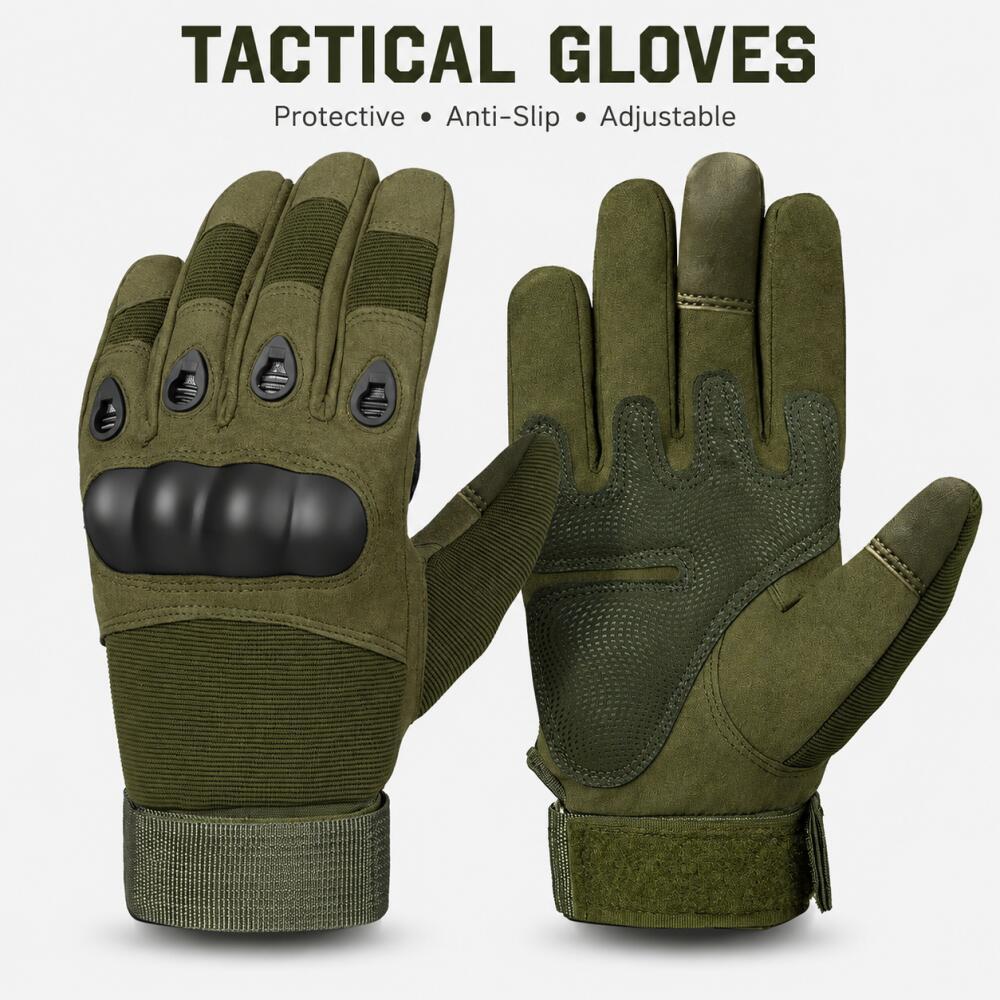 Full Finger Tactical Gloves wi - Motorcycle Glove Knuckle บทวิจารณ์และราคา