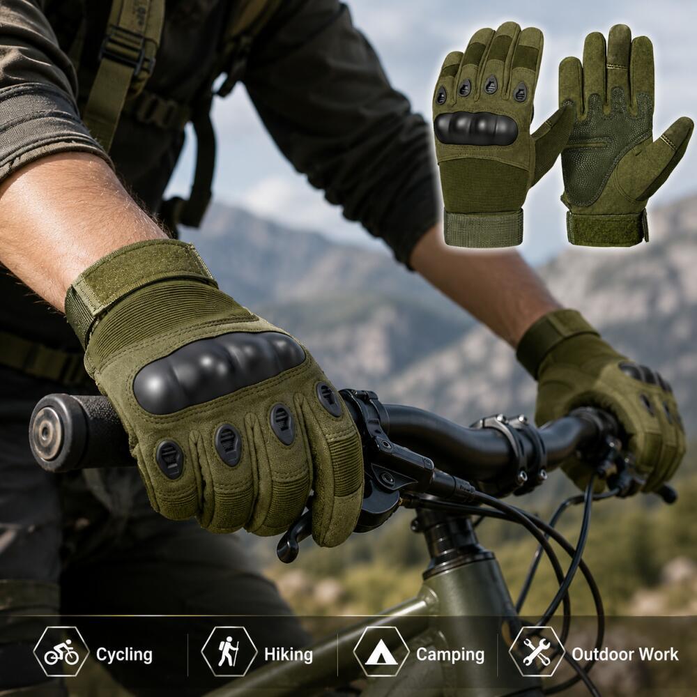 Full Finger Tactical Gloves wi - Motorcycle Glove Knuckle บทวิจารณ์และราคา