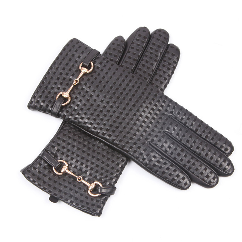 Autumn Winter Real Leather Glo - Wool Glove Lined บทวิจารณ์และราคา