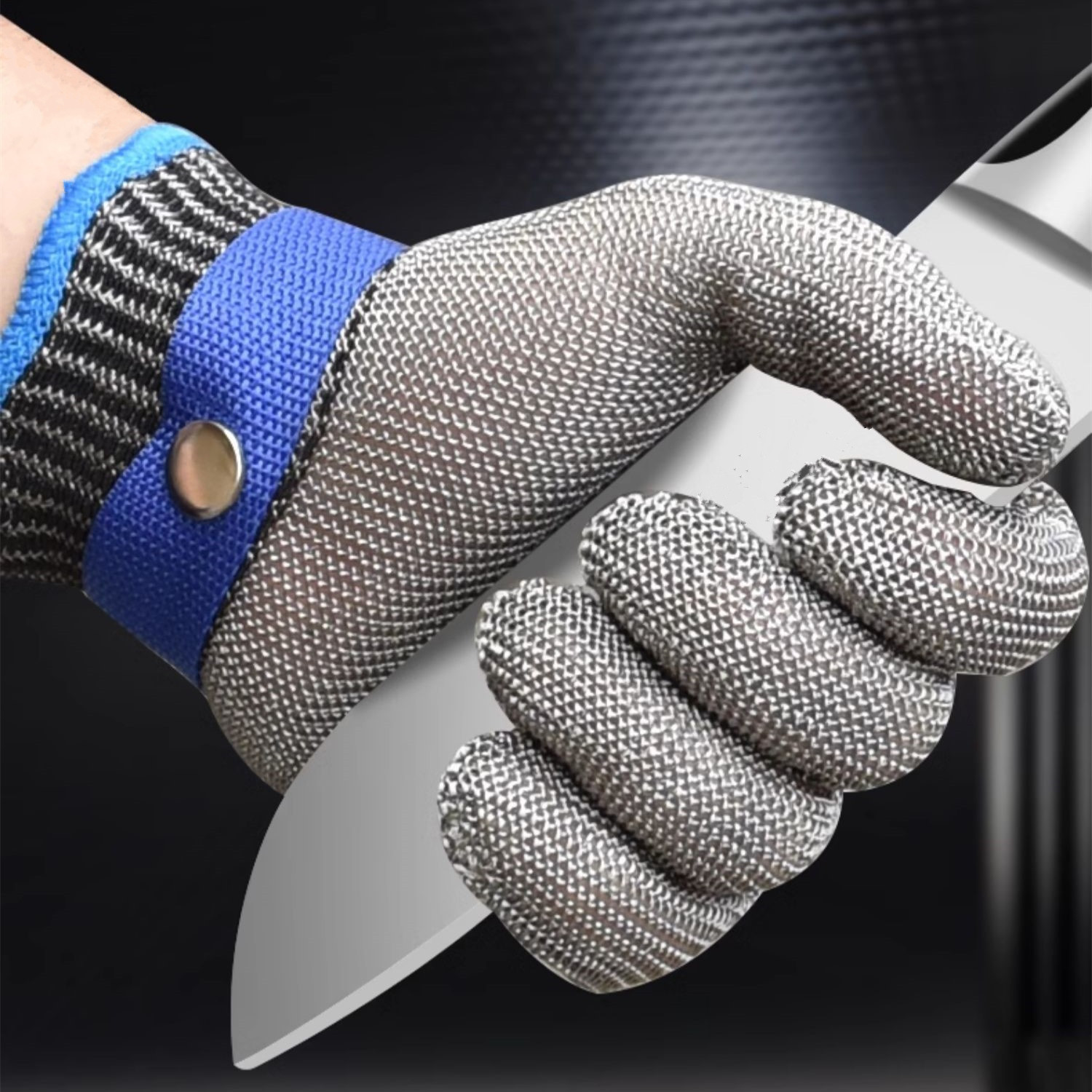 Anti-cut Mesh Metal Glove Safe - Cut Resistant Glove บทวิจารณ์และราคา
