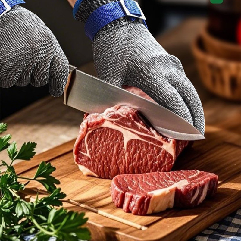 Anti-cut Mesh Metal Glove Safe - Cut Resistant Glove บทวิจารณ์และราคา