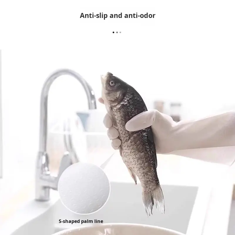 Waterproof Housework Cleaning  - Dish Glove Rubber บทวิจารณ์และราคา