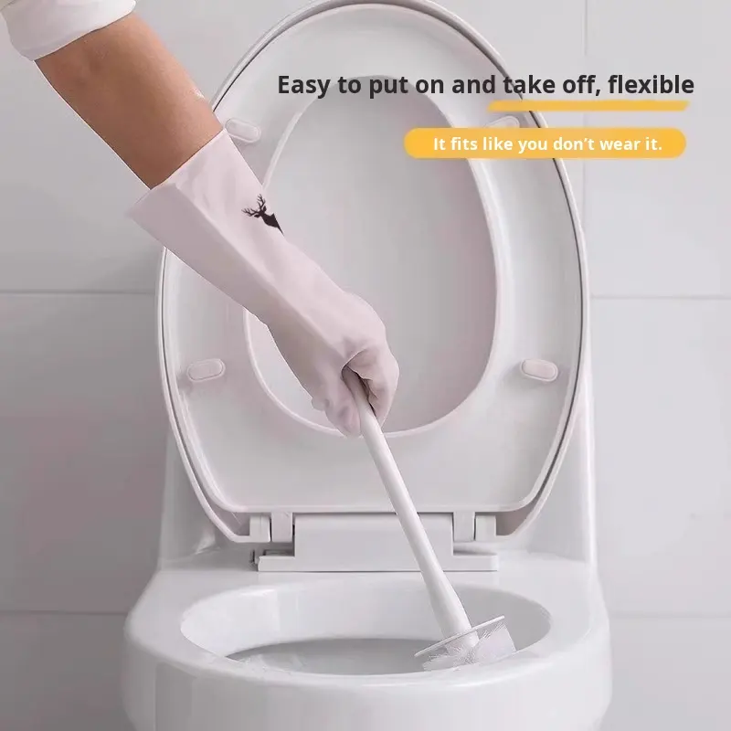 Waterproof Housework Cleaning  - Dish Glove Rubber บทวิจารณ์และราคา
