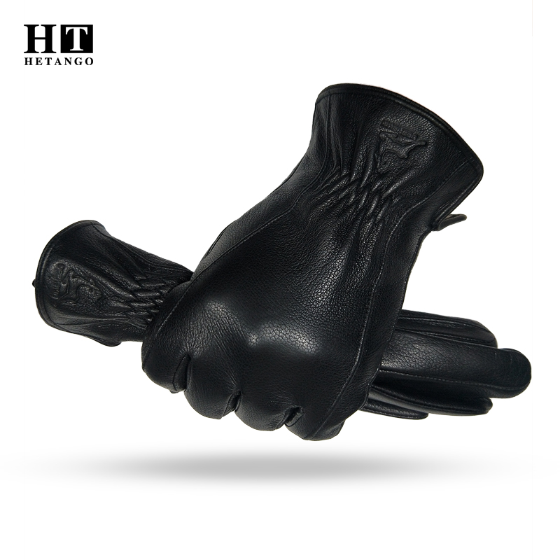  Winter Men's Black Buckskin  - Wool Glove Lined บทวิจารณ์และราคา