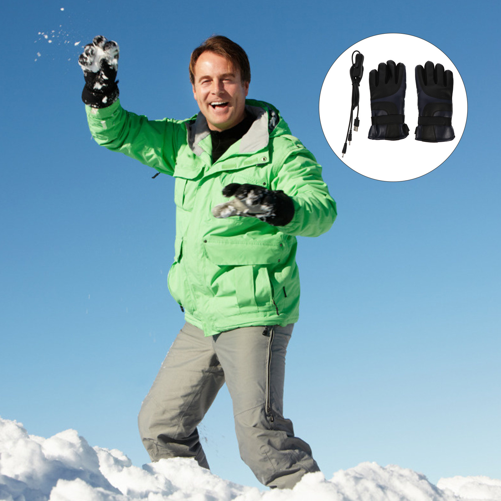 1Pair USB Electric Heated Glov - Winter Glove Insulated บทวิจารณ์และราคา