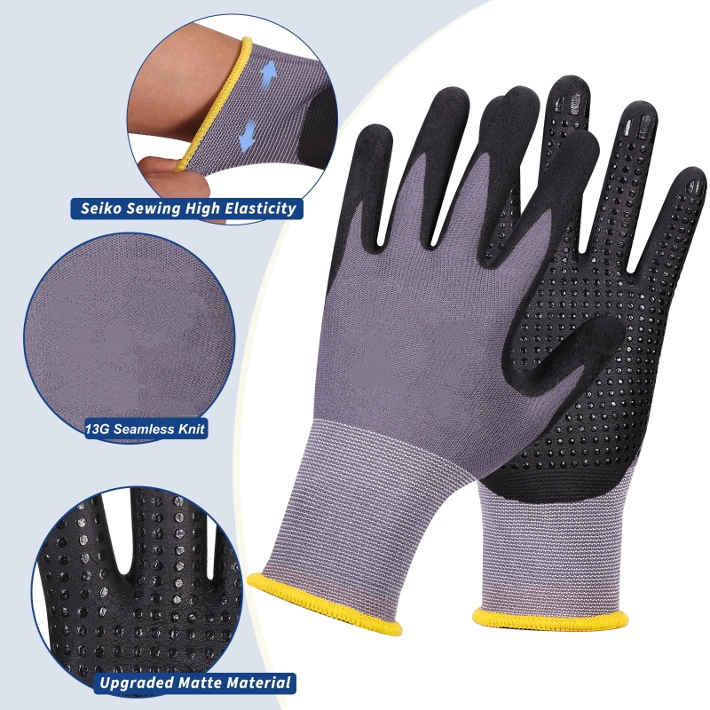 Micro-Foam Nitrile Coated Safe - Nitrile Mechanic Glove บทวิจารณ์และราคา