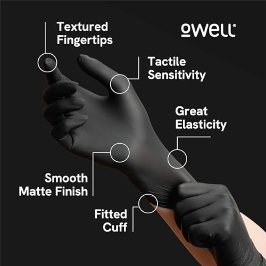 ® Black Nitrile Gloves - 4 Mil - Exam Glove Nitrile บทวิจารณ์และราคา