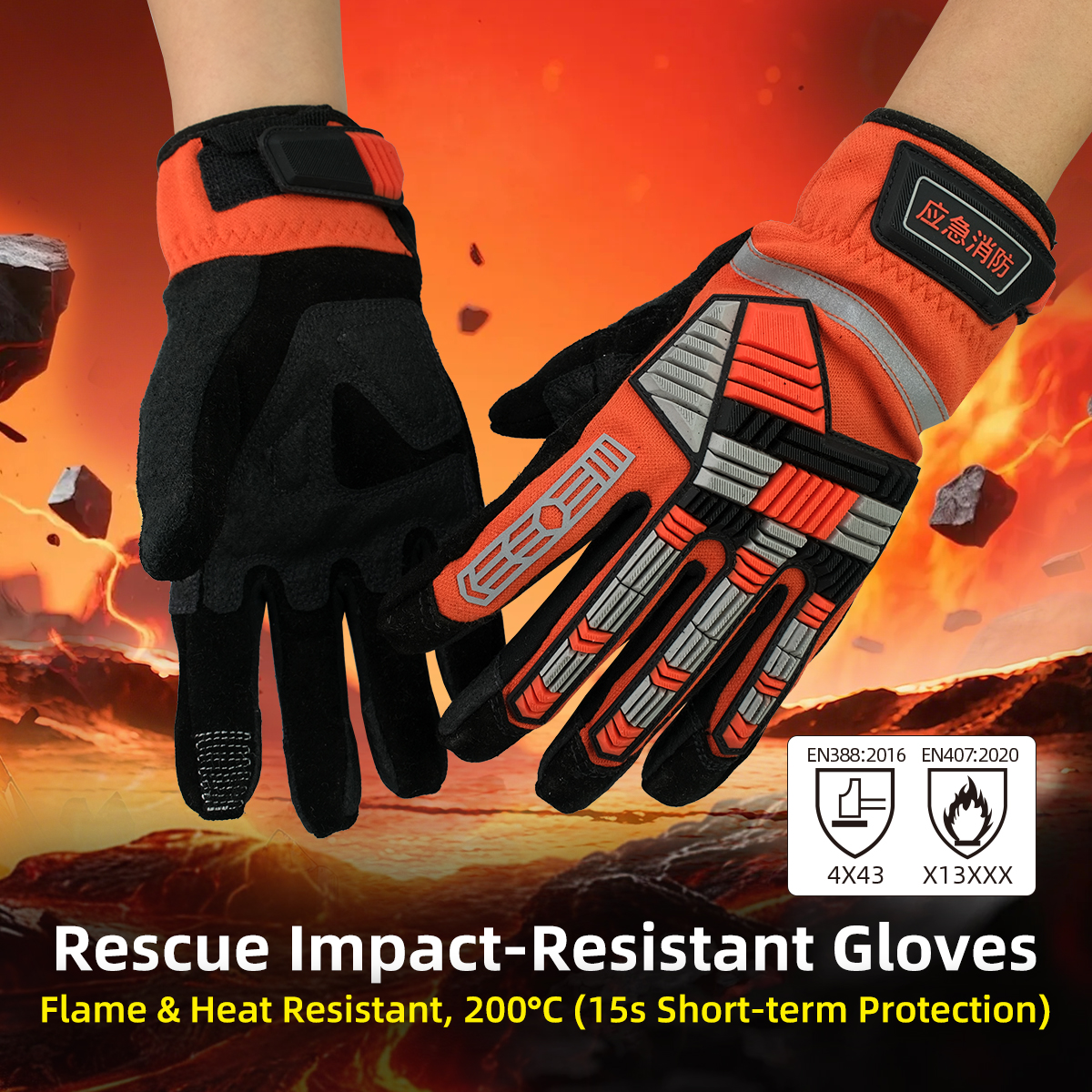 XYEHS 1 Pair TPR Impact Resist - Work Glove Impact บทวิจารณ์และราคา