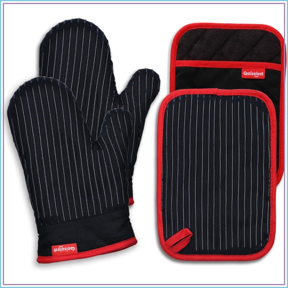 Heat Resistant Oven Mitts and  - Heat Resistant Glove บทวิจารณ์และราคา