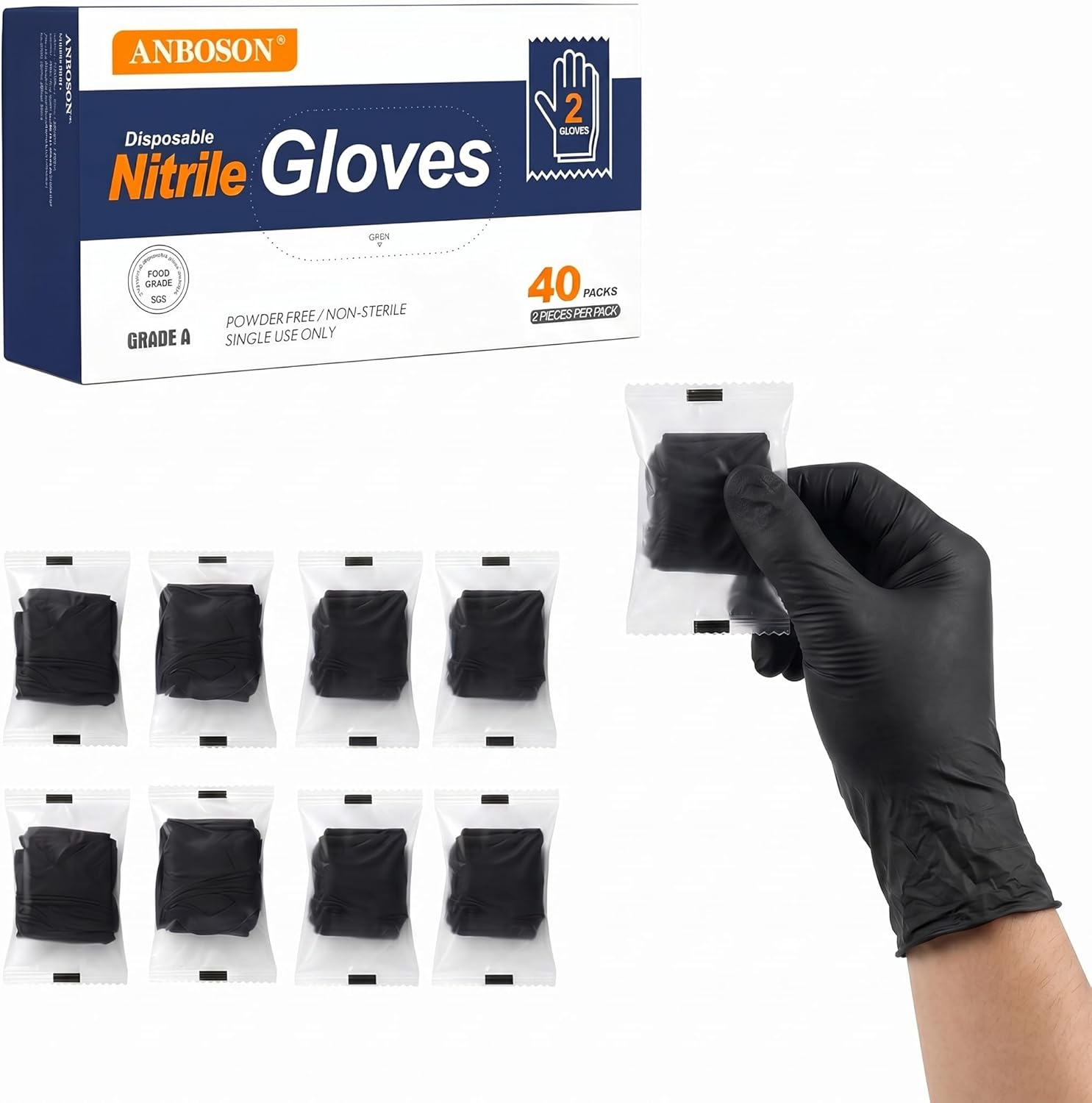 Nitrile Disposable Gloves 5mil - Latex Disposable Glove บทวิจารณ์และราคา