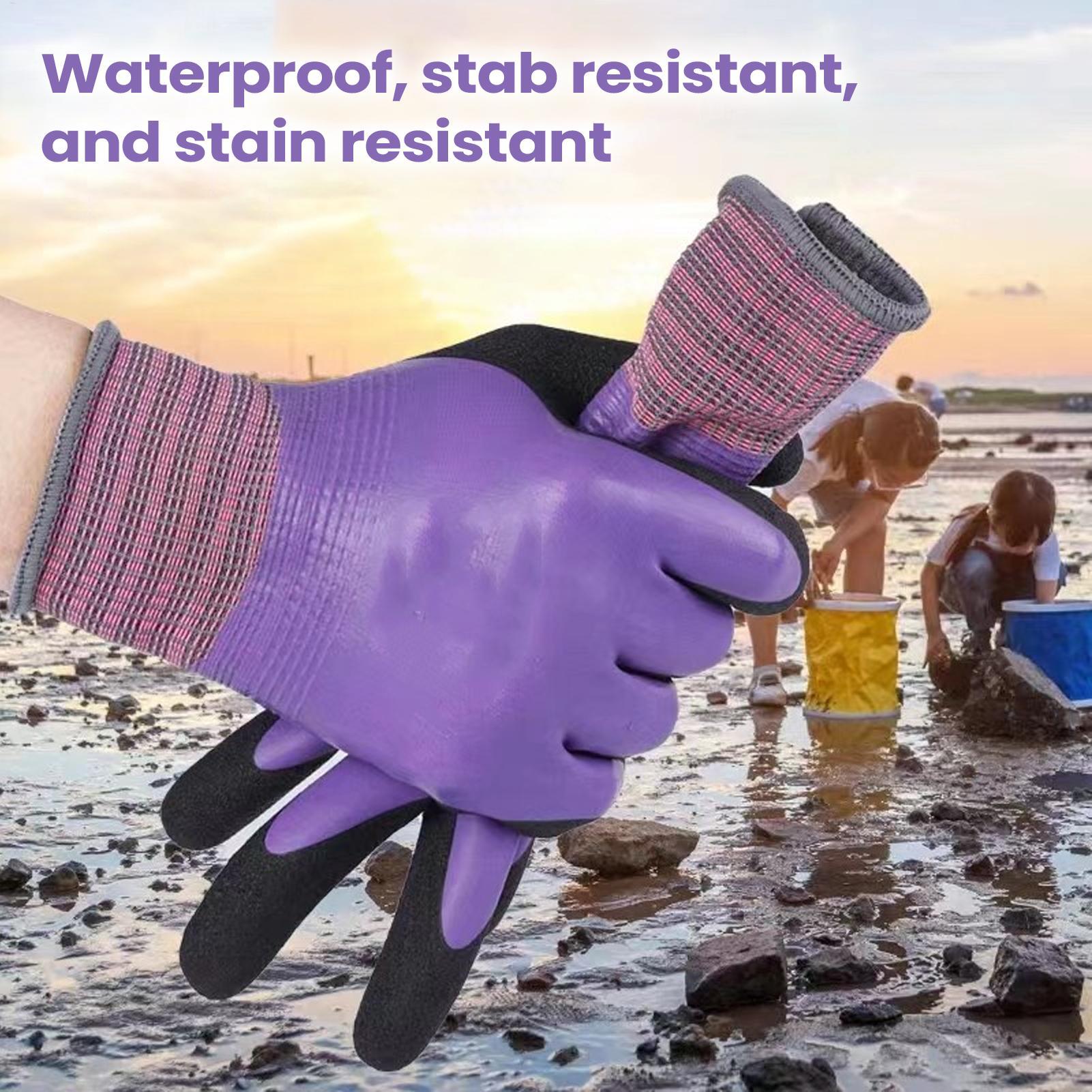 Waterproof Latex Safety Gloves - Gardening Glove Waterproof บทวิจารณ์และราคา