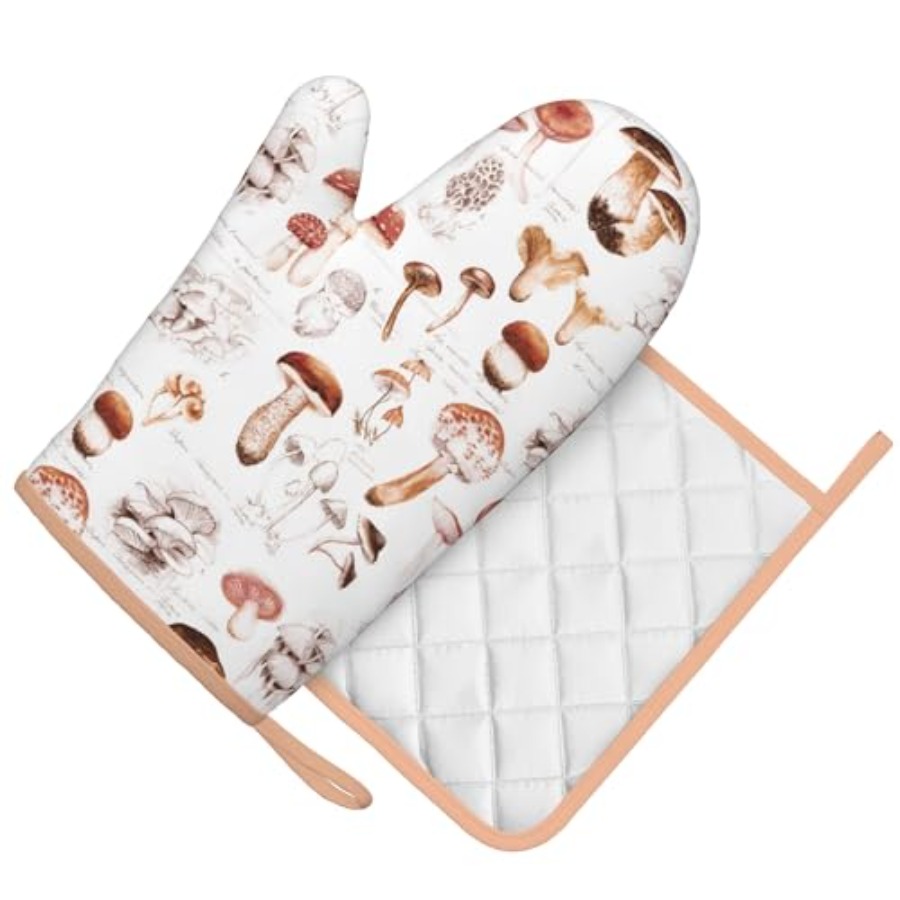 Silicone Oven Mitts Pan Mats S - Heat Resistant Glove บทวิจารณ์และราคา