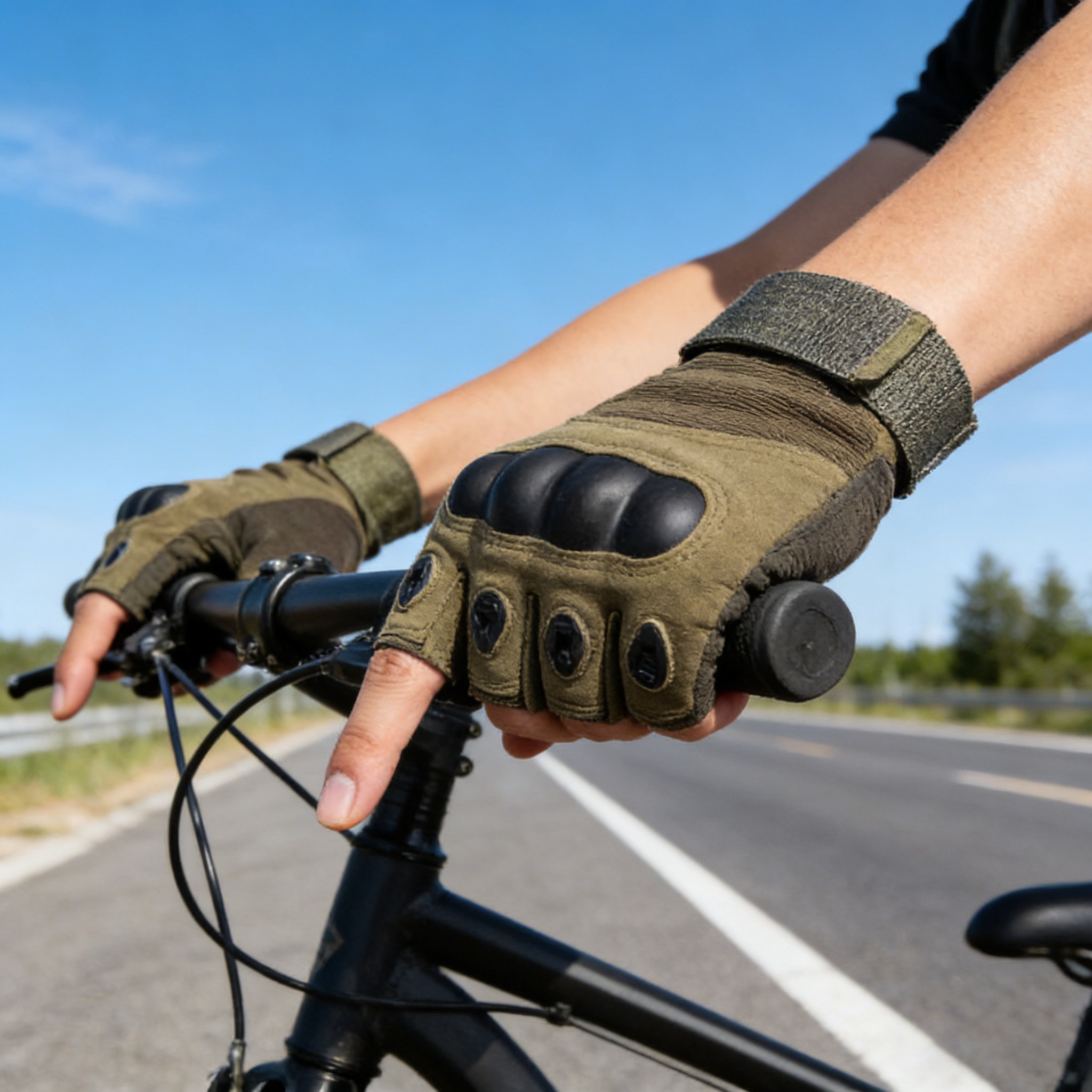 Tactical Hard Knuckle Half Fin - Motorcycle Glove Knuckle บทวิจารณ์และราคา