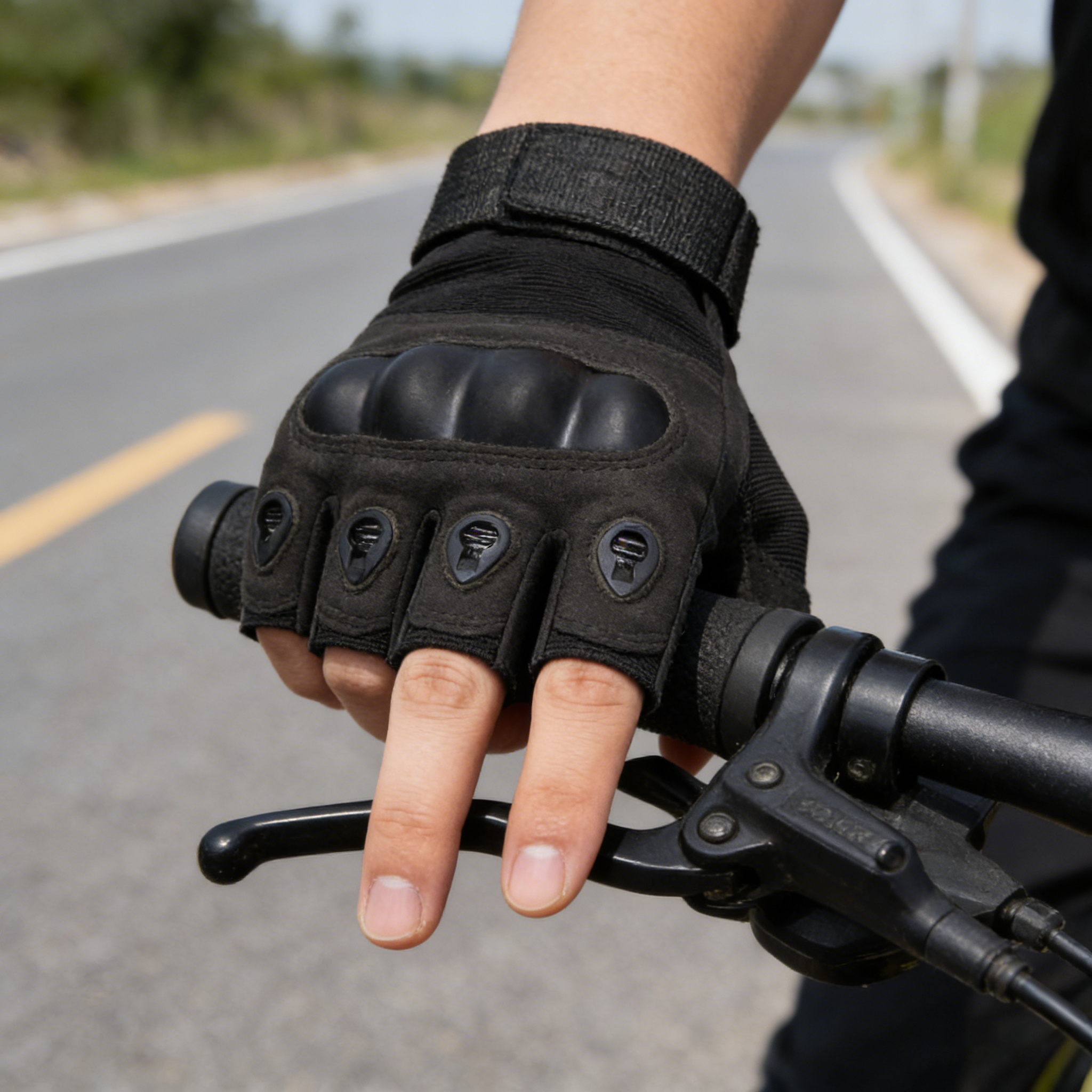 Tactical Hard Knuckle Half Fin - Motorcycle Glove Knuckle บทวิจารณ์และราคา